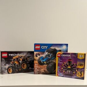 LEGO Technic, City, and Creator Set - Set of 3
